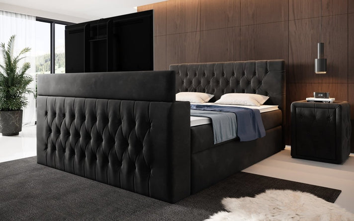 Boxspringbett Velano mit TV Lift und Stauraum