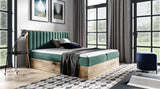 Designer Holzbett Jonah mit Stauraum - Luxusbetten24