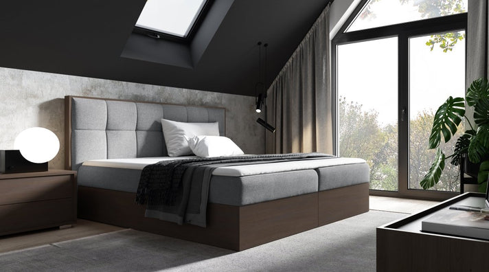 Designer houten bed Terino met opbergruimte
