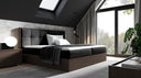 Designer Holzbett Terino mit Stauraum - Luxusbetten24