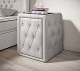 Designer Nachttisch Evora (Kunstleder) - Luxusbetten24