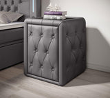Designer Nachttisch Evora (Kunstleder) - Luxusbetten24