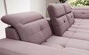 Designer Sofa Nerio mit verstellbarer Kopf- und Rückenlehne - Luxusbetten24