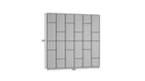 Gepolstertes Wandpaneel - Set 180x180 cm - Luxusbetten24